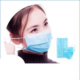 Cina Masker Pernapasan Keselamatan Anti Virus / Masker Wajah Sekali Pakai Dengan Lingkaran Telinga yang Elastis pabrik