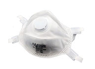Masker Pernafasan Berwarna Putih, Respirator N95 Dengan Katup Pernafasan