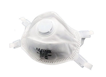 Cina Masker Pernafasan Berwarna Putih, Respirator N95 Dengan Katup Pernafasan pabrik
