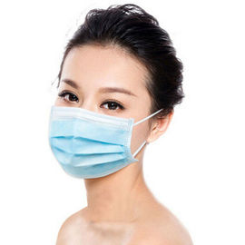 Anti Viral 3 Ply Masker Non Woven Masker Perawatan Wajah Pengait Telinga